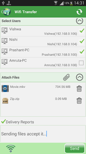 Wi-Fi Transfer - IPMSG