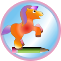 Cute pony logo