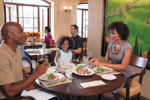 Grab a table at Giovanni's Table aboard Oasis of the Seas. The Italian trattoria offers rustic dishes with a contemporary flair, providing guests with an authentic Tuscan experience.  