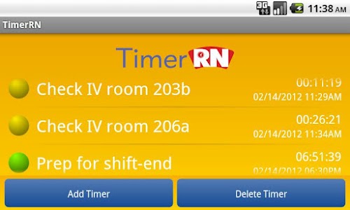 Android application TimerRN screenshort
