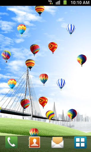 【免費個人化App】Hot Air Balloon Live Wallpaper-APP點子