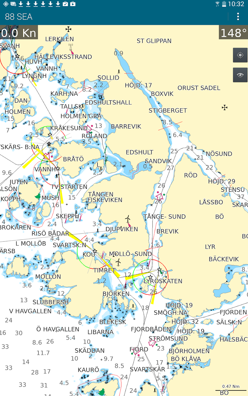 88 SEA - Sjökortsnavigator Screen 1