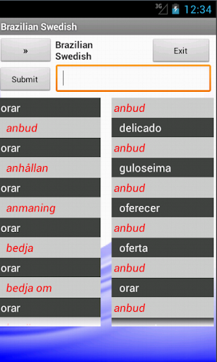 Brazilian Swedish Dictionary