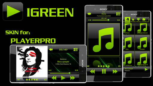 PlayerPro Skin I GREEN