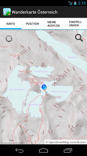 Wanderkarte Österreich