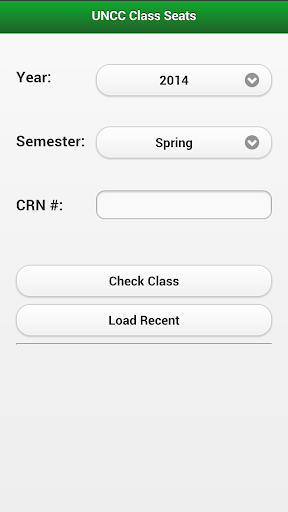 UNCC Class Seats